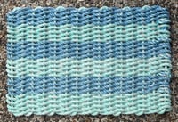 Image 2 of Blue & Aqua - Two Tone - 21 Fathom - Lobster Rope Mat