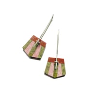 Image 2 of Quartzite, Epidote & Rhodonite Earrings