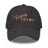 Image 5 of Tastefully Tryon Hat: Sip. Sample. Savor. (Dark Colors)