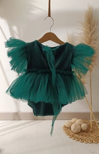 Image 3 of Photo prop | Body-dress for photoshoot | Sagara | size 12 months | emerald