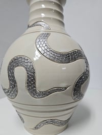 Image 8 of Vase 11 - 3 Silver snakes