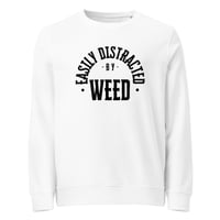 Image 4 of Distracted Unisex organic sweatshirt