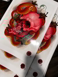 Image 3 of Red Skull and Gold Snake