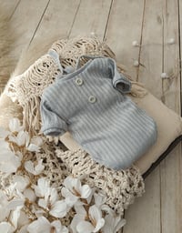 Image 1 of Photo prop | Newborn bodysuit for photo shoots | Robbie| gray