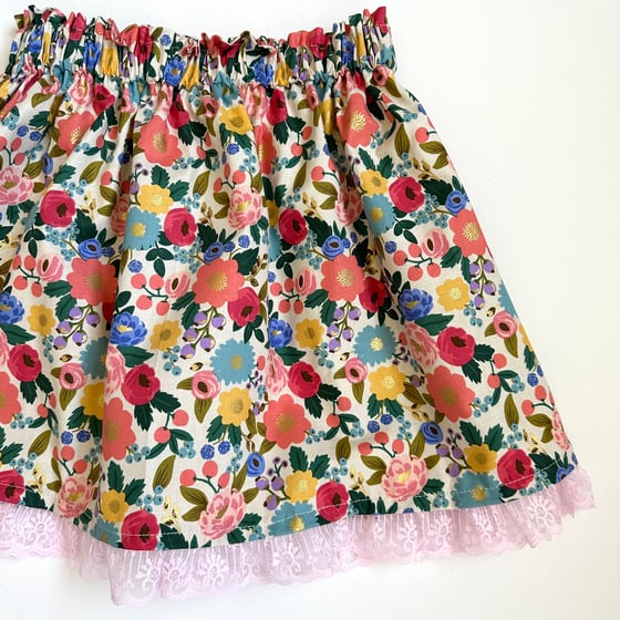 Image of Girls' Fun & Fabulous Skirt - Rifle Paper Co. - Rainbow Floral