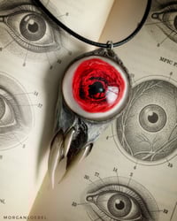 Image 3 of Blood Splash Snaggletooth Pendant