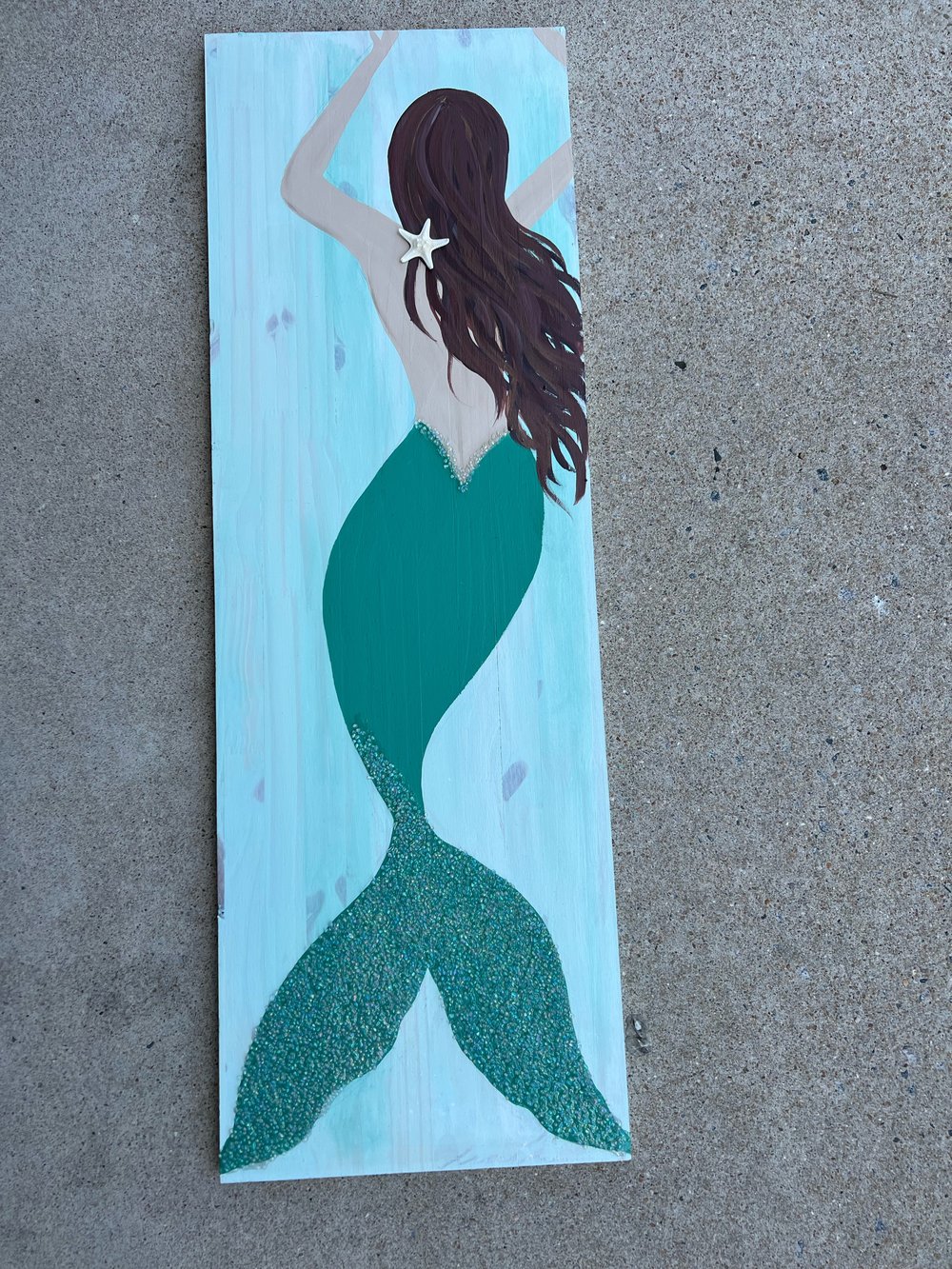 Image of Green Opal Painted Mermaid 