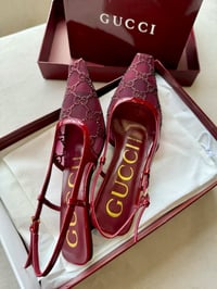 Image 3 of GG Heels - Burgundy