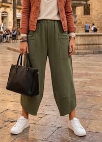 Image 1 of SIENNA - SCUBA POCKET BARREL TROUSERS