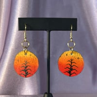 Image 1 of Mini Round Earrings (corn)