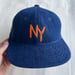 Image of KM Style NY Indigo Sashiko Ball Cap 001
