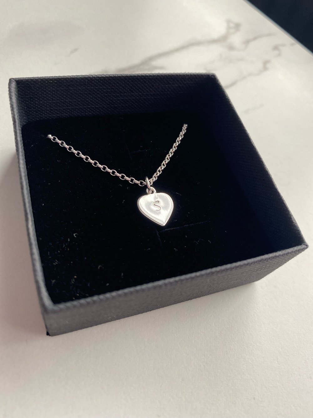 Image of Sterling Silver Heart Necklace 