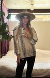 60s hand embroidered Hungarian peasant blouse