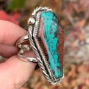 Image 3 of Large Sonora Sunrise Handmade Sterling Silver Coffin Statement Ring