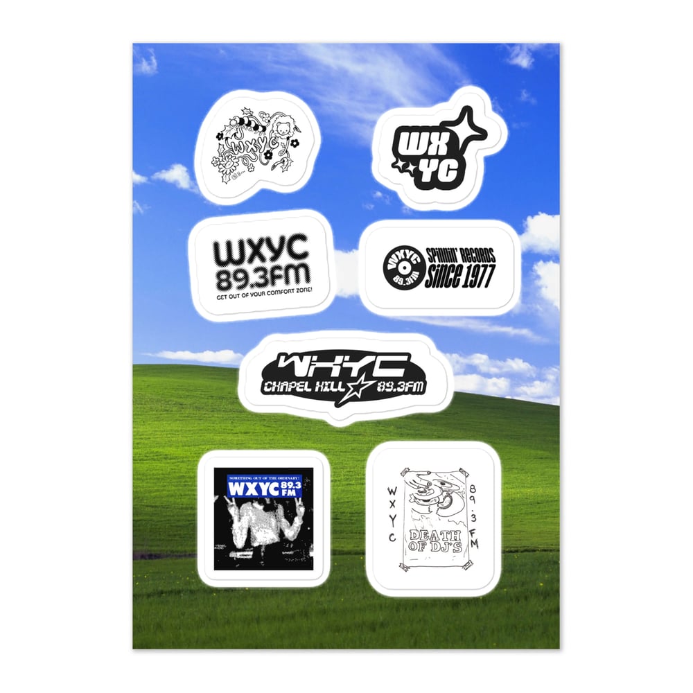 Image of WXYC Sticker Sheet