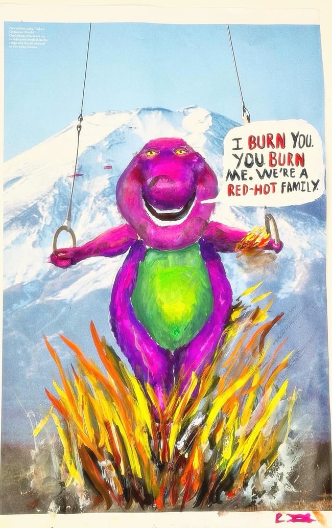Barney-Original Painting 