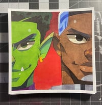 Image 1 of Beast Boy and Cyborg Prints