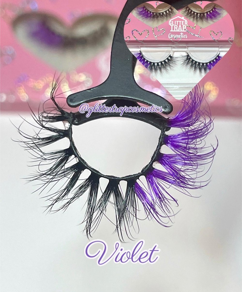 Image of Violet💜 Colorful Faux Mink Lashes