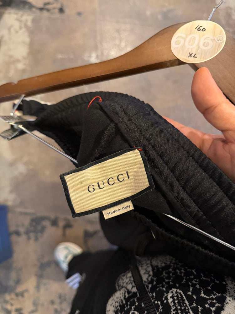Image of Gucci Web Accent Lounge Pants