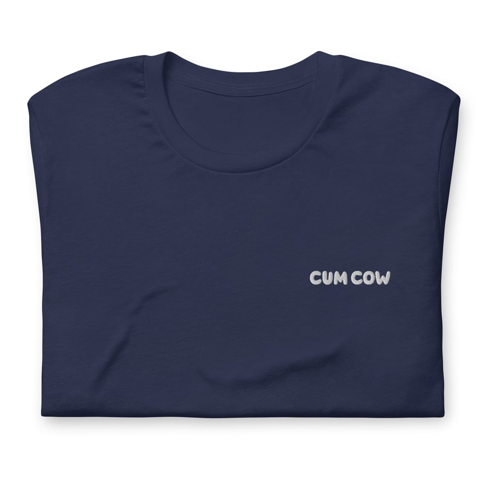 Cum Cow Embroidered T-Shirt