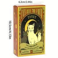 Image 2 of Cats Rule The Earth Tarot Deck, Fortune Telling Tarot Card Games For Fun, Family Party Entertainment