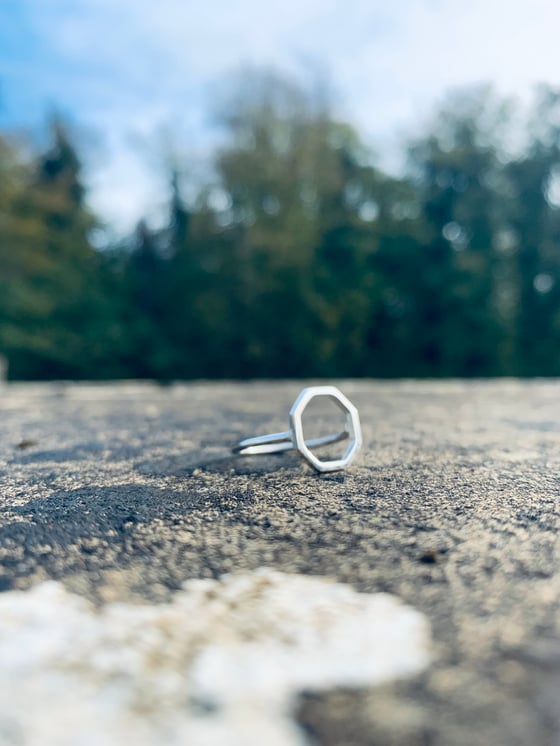 Image of Silver Octagonal Ring