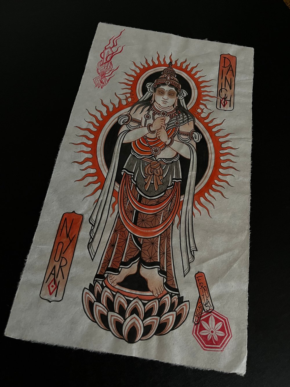 Original painting Dainichi Nyorai 