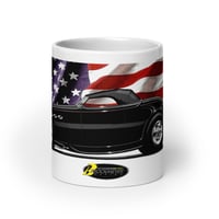 Image 1 of White glossy mug "Patriotic Roadster"