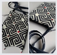 Image 1 of Red Button Zippertop Crossbody Strap Bag