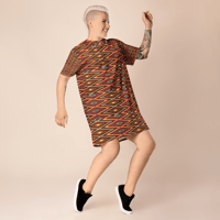 Image 2 of T-shirt dress (native American style 2)