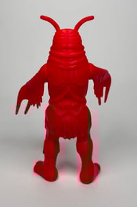 Image 2 of Angry Red Planet Hand Painted Three Eyed Martian Toy