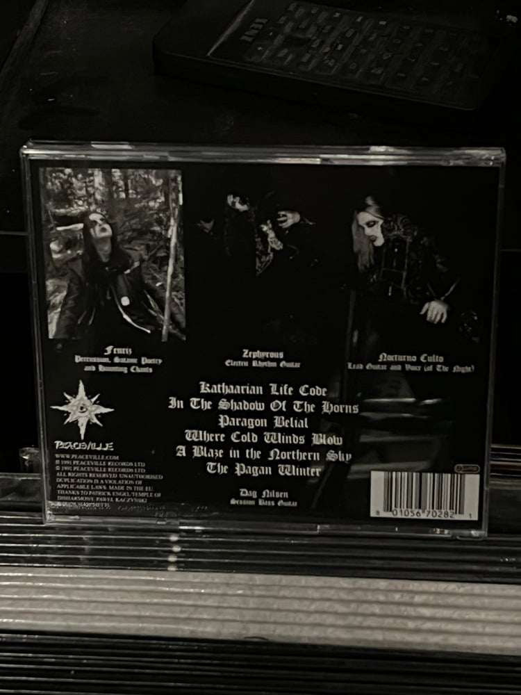 Image of CD Darkthrone «A Blaze in the Northern Sky» SIGNED