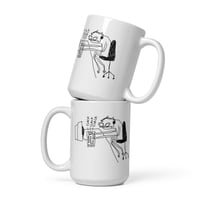 Image 1 of clack White glossy mug 