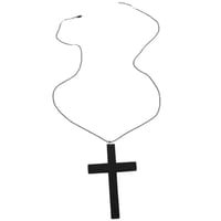 Image 1 of Gothic Wooden Cross Pendant