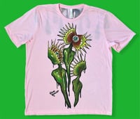 Image 1 of “VENUS EYE TRAPS” CUSTOM PAINTED T-SHIRT XL
