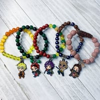 Image 2 of Demon Slayer Beaded Bracelets 