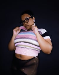Image 4 of Hand Knit Collared Top