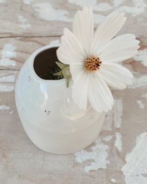 Image of Vase porcelaine et or