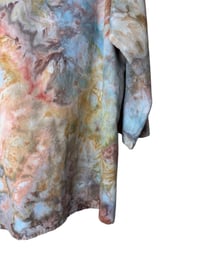 Image 11 of ♻️ UPCYCLED XL 100% Hooded Cotton Open Jacket in Sedona Ice Dye