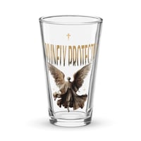 Image 1 of DIVINELY PROTECTED Shaker pint glass