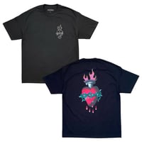 Image 1 of SACRED HEART TEE - black