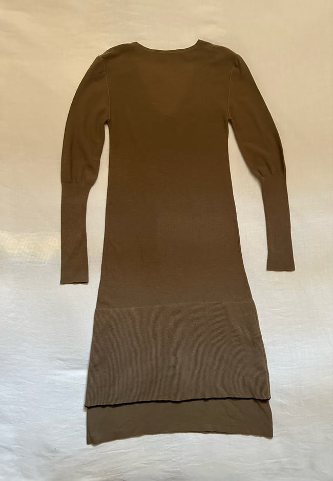 70s Sonia Rykiel Italian long knit bow dress 