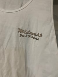 Image 2 of White new logo tank top 