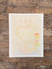 Image 1 of Puppy 3 color riso print