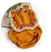 Image 1 of Boho photosession girls outfit | Giuseppina bodysuit | age 12 months | orange