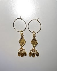 Image 2 of Golden Glow Drop Earrings