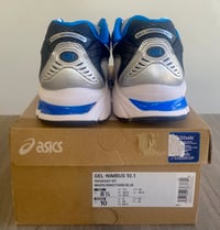 Image 5 of Asics Gel-Nimbus 10.1 White Directoire Blue size 8.5