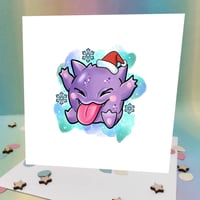 Christmas Chibi Gengar Celebration Card