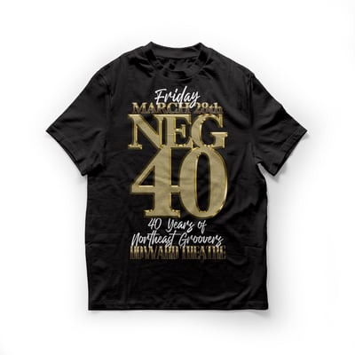 Image of NEG 40th Anniversary Commemorative Tshirt 