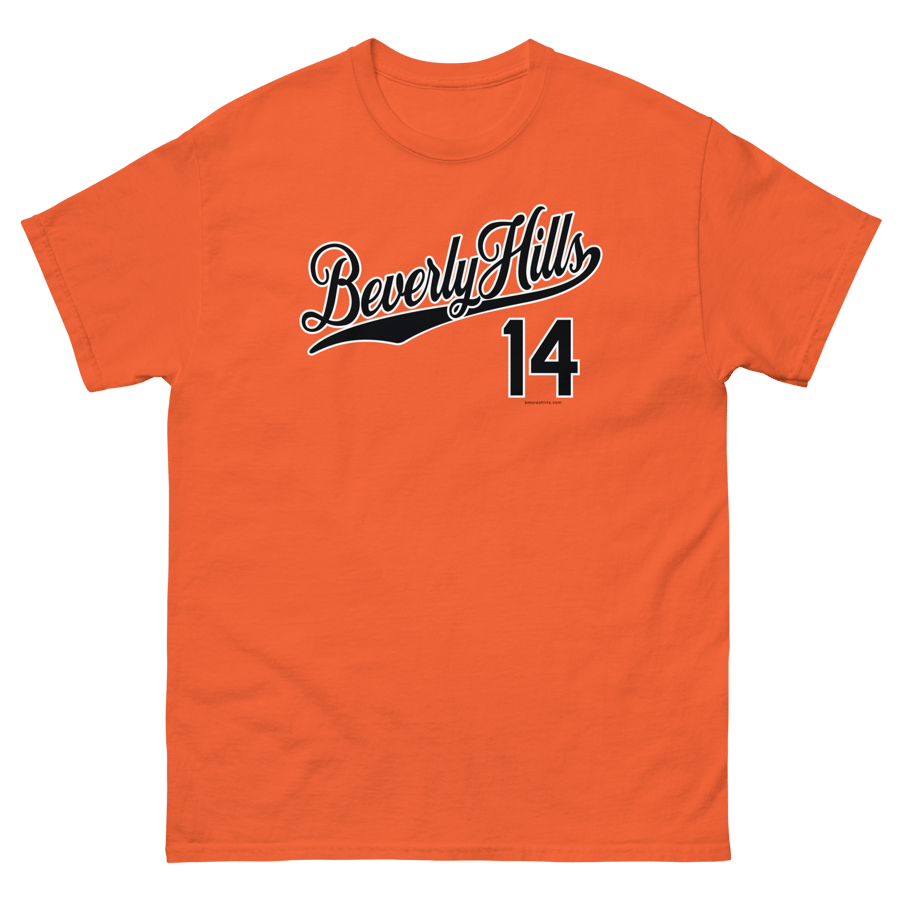 Image of Beverly Hills Baltimore T-Shirt 21214 Mens (Orange)